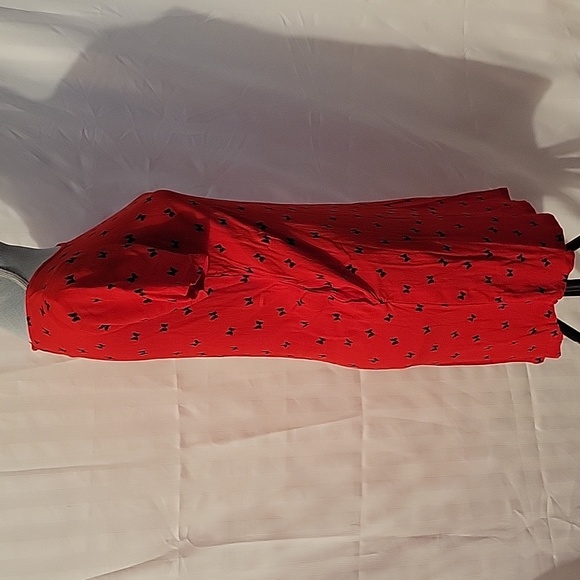 Disney Minnie Mouse Shift Dress with Pockets Red with Blackbows, Size:  XS/M - Picture 7 of 11